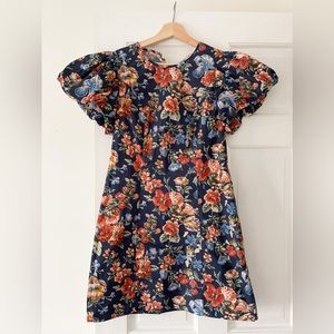 BRAND NEW - DOEN Lyric Dress in Indigo Iris Floral